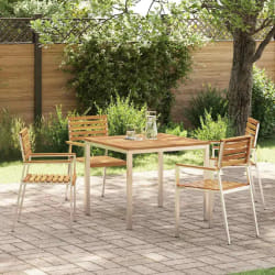 vidaXL Ensemble de salle à manger pour jardin 5 pcs