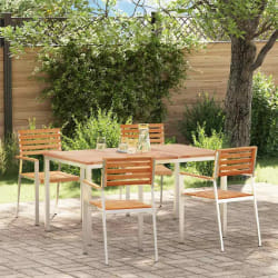 vidaXL Ensemble de salle à manger pour jardin 5 pcs