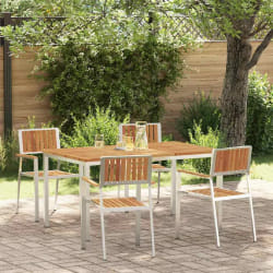 vidaXL Ensemble de salle à manger pour jardin 5 pcs