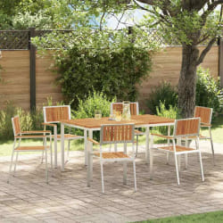 vidaXL Ensemble de salle à manger pour jardin 7 pcs