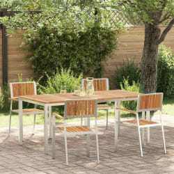 vidaXL Ensemble de salle à manger pour jardin 5 pcs