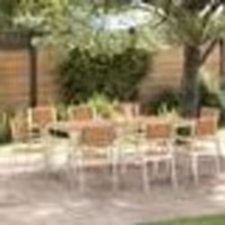 Chaises de jardin empilables vidaXL 8 pcs 54.5x56x87 cm Bois de teck massif