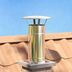 Housse de pluie pour cheminée Argent 35 x 35 x 20 cm Vidaxl