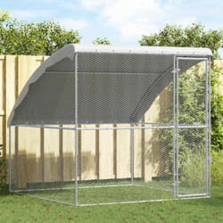 Cage à poules Argenté 2 x 2 x 2 m Acier galvanisé vidaXL