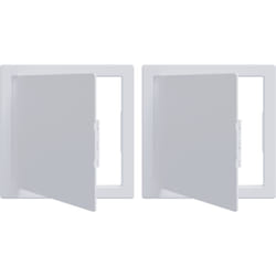 Vidaxl - Panneaux d'accès 2 pcs Blanc lit col.crème + toit anthracite, tube argent foncé comme échantillon et lien Plastique abs