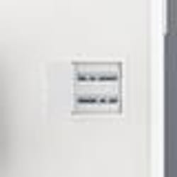vidaXL Panneaux d'accès 2 pcs Blanc lit col.gris, anthracite + toit anthracite, tube argent foncé comme échantillon et lien Plastique ABS