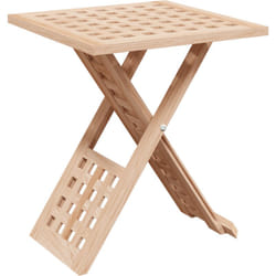 Table basse pliable 33x33x40,5 cm en bois massif noyer Vidaxl