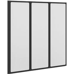 Vidaxl - Paroi de douche Noir 120 x 2 x 117 cm Aluminium