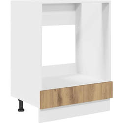 Armoire de four avec stockage chêne artisanal 60 x 46 x 81.5 cm Vidaxl