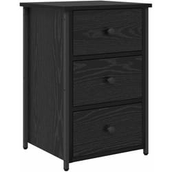 Cabinet de Chevet avec tiroir Chêne noir 40 x 36 x 60 cm Vidaxl