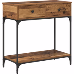 Ajoute du peps à ta pièce avec la table console vidaXL, en bois récupéré avec une finition rustique qui donne du caractère. C ...