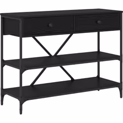 Découvre la Table Console vidaXL, avec son joli chêne noir qui embellit n'importe quelle pièce. Cette table est faite pour al ...