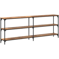 Table console Bois vieilli 200x29x75 cm Bois reconstitué Vidaxl