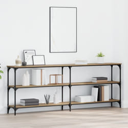 Table Console Chêne Artisan 200x29x75 cm Bois d'ingénierie Vidaxl