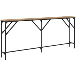 Table console chêne artisanal 180 x 23 x 75 cm Vidaxl