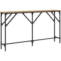 Table console Chêne 140x23x75 cm Bois d'ingénierie Vidaxl