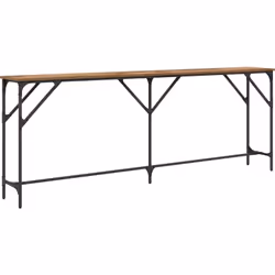 Voici la Table Console vidaXL, une pièce pratique qui mixe style industriel et fonctionnalité. Cette table console, avec son ...