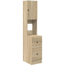 Armoire de cuisine Chêne Sonoma 35x50x180 cm en bois aggloméré Vidaxl