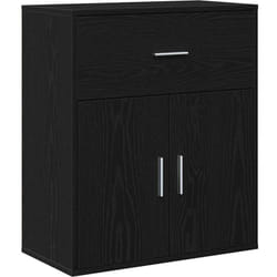 Vidaxl - Buffet avec tiroir Chêne noir 60 x 31 x 70 cm Bois d'ingénierie