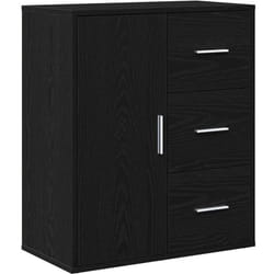 Vidaxl - Buffet avec tiroir Chêne noir 60 x 31 x 70 cm Bois d'ingénierie