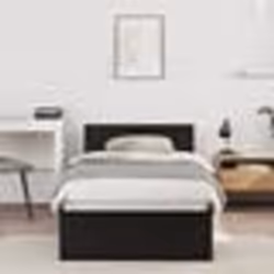 vidaXL Cadre de lit chêne noir 90x190 cm bois dingénierie 871659