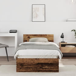 vidaXL Cadre de lit sans matelas et tête de lit bois ancien 75x190 cm 871660