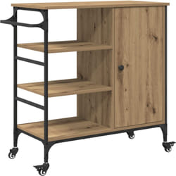 Vidaxl - Chariot de Cuisine Chêne Artisan 87.5x38.5x84.5 cm Bois d'Ingénierie