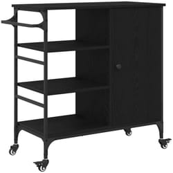 Chariot de cuisine Chêne noir 87,5 x 38,5 x 84,5 cm Vidaxl
