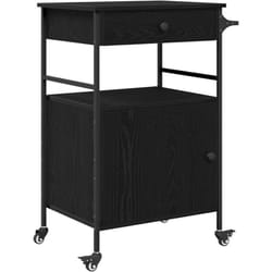 Chariot de cuisine Chêne noir 56 x 43 x 89.5 cm Vidaxl