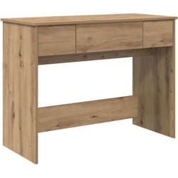 Table de Toilette avec tiroir chêne artisanal 100 x 45 x 76 cm Vidaxl
