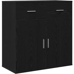 Vidaxl - Buffet avec tiroir Chêne noir 79 x 38 x 80 cm Bois d'ingénierie