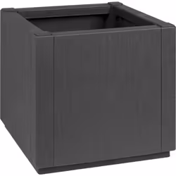 Cette jardinière carrée graphite ajoute du style et de la praticité à votre espace extérieur, parfaite pour mettre en valeur ...