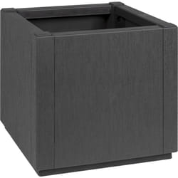 Vidaxl - Jardinier gris foncé 36x36x35 cm pp