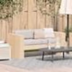 vidaXL Canapé de jardin 2 places 134x60x62 cm Bois massif pin