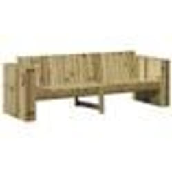 vidaXL Canapé de jardin 3 places 185.5x60x62 cm en bois traité