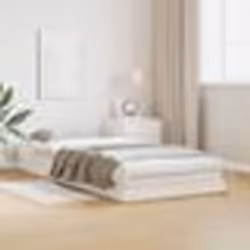 Lit de sol vidaXL Blanc 80x210 cm en bois massif de pin 869733