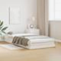 Lit de sol vidaXL Blanc 80x210 cm en bois massif de pin 869733