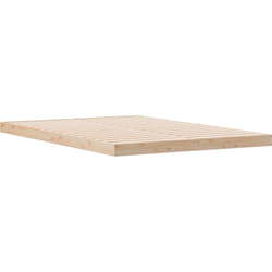 Vidaxl - Structure de lit au sol Blanc 140x220 cm Bois massif Pin