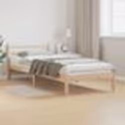 Cadre de lit vidaXL avec tête de lit 80x220 cm en bois de pin massif 869774