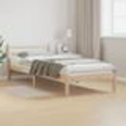 Cadre de lit vidaXL avec tête de lit 80x220 cm en bois de pin massif 869774