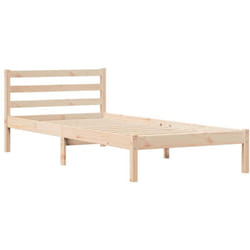 Cadre de lit Marron 220 x 100 cm Bois massif en pin Vidaxl