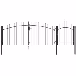 Cette porte de jardin allie fonctionnalité et style, parfaite pour l'extérieur. Fabriquée en acier enduit de poudre, elle a u ...