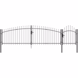 Ce portail de jardin allie fonctionnalité et style, conçu pour l'extérieur. Fabriqué en acier à revêtement en poudre, il a un ...