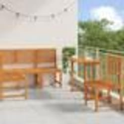 Set de jardin 4 pièces - Bois acacia massif