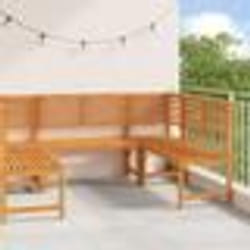 Ensemble de banc de jardin 5 pièces en bois d'acacia vidaXL