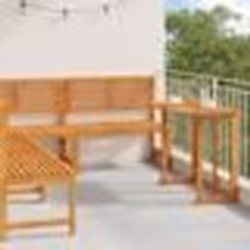 vidaXL Ensemble de dining de jardin en bois d'acacia 4 pièces