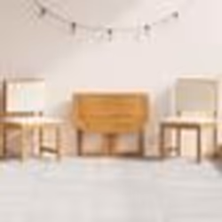 Ensemble de bistro de jardin 3 pièces vidaXL avec coussins en bois d'acacia massif