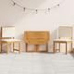 Ensemble de bistro de jardin 3 pièces vidaXL avec coussins en bois d'acacia massif