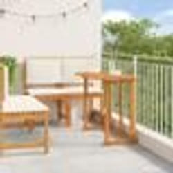 vidaXL Ensemble de salle à manger de jardin 4 pièces en bois d'acacia massif
