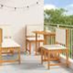 vidaXL Ensemble de salle à manger de jardin 5 pièces en bois massif d'acacia